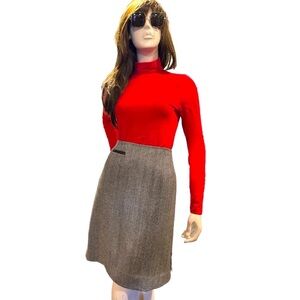 Talbots Vintage Herringbone Tweed Skirt
